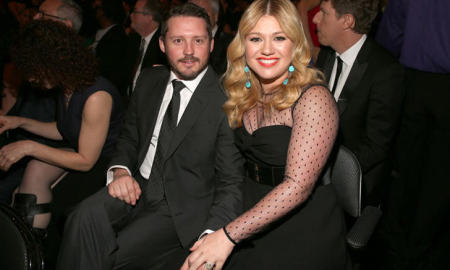 Brandon Blackstock and Kelly Clarkson at an event.